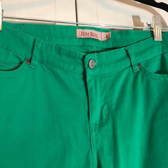 Judy Blue Green Skinny Jean SZ 5 - Picture 2 of 6
